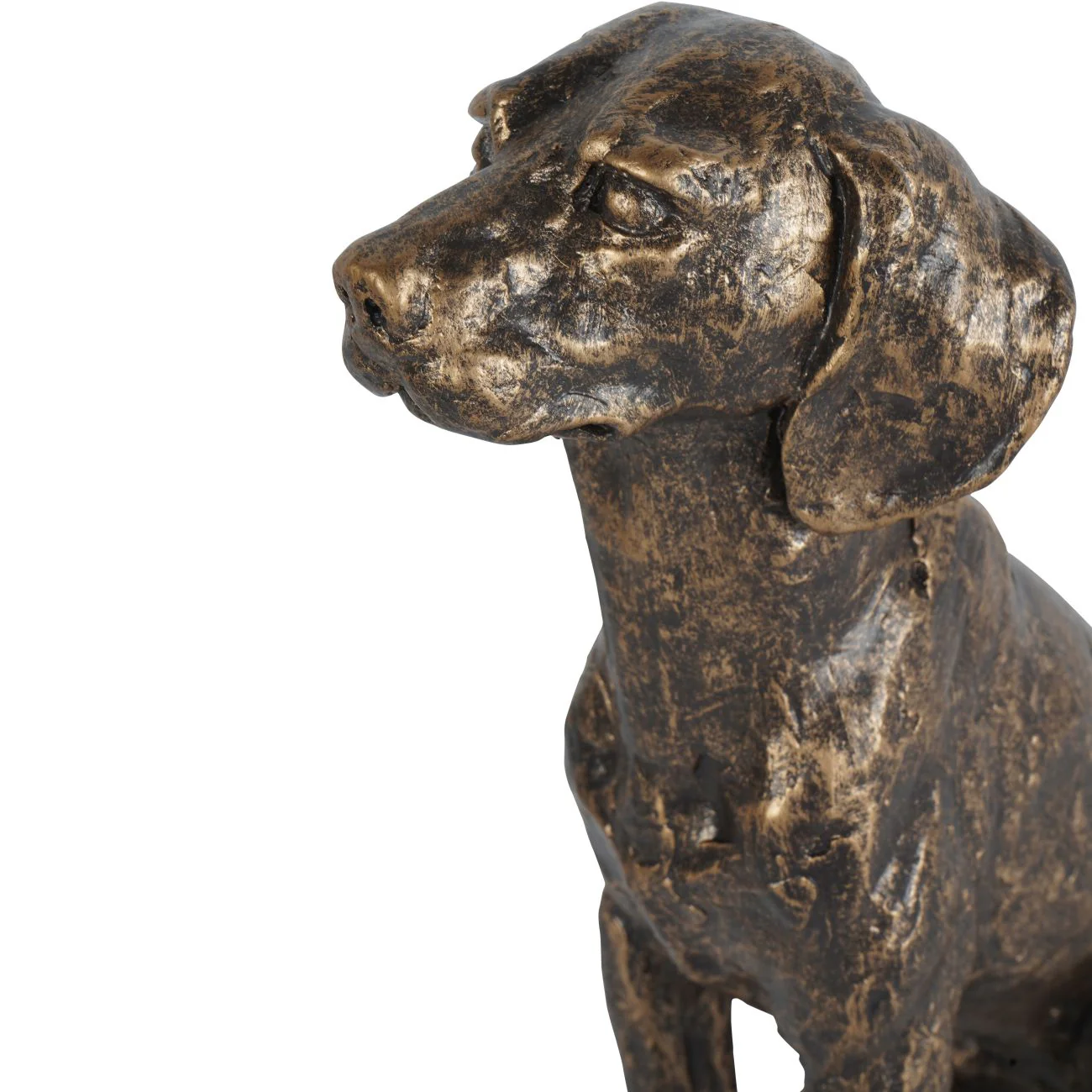Bronze Sitting Dog Sculpture - Large/Small - Image 4