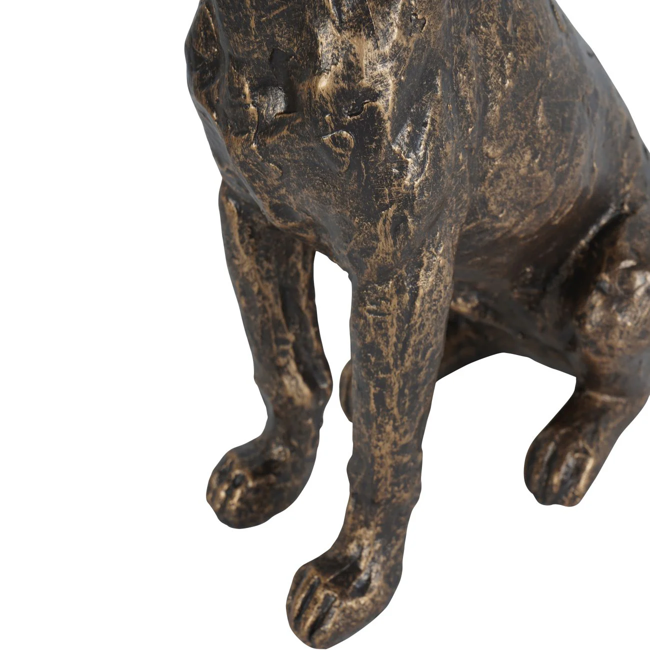 Bronze Sitting Dog Sculpture - Large/Small - Image 5