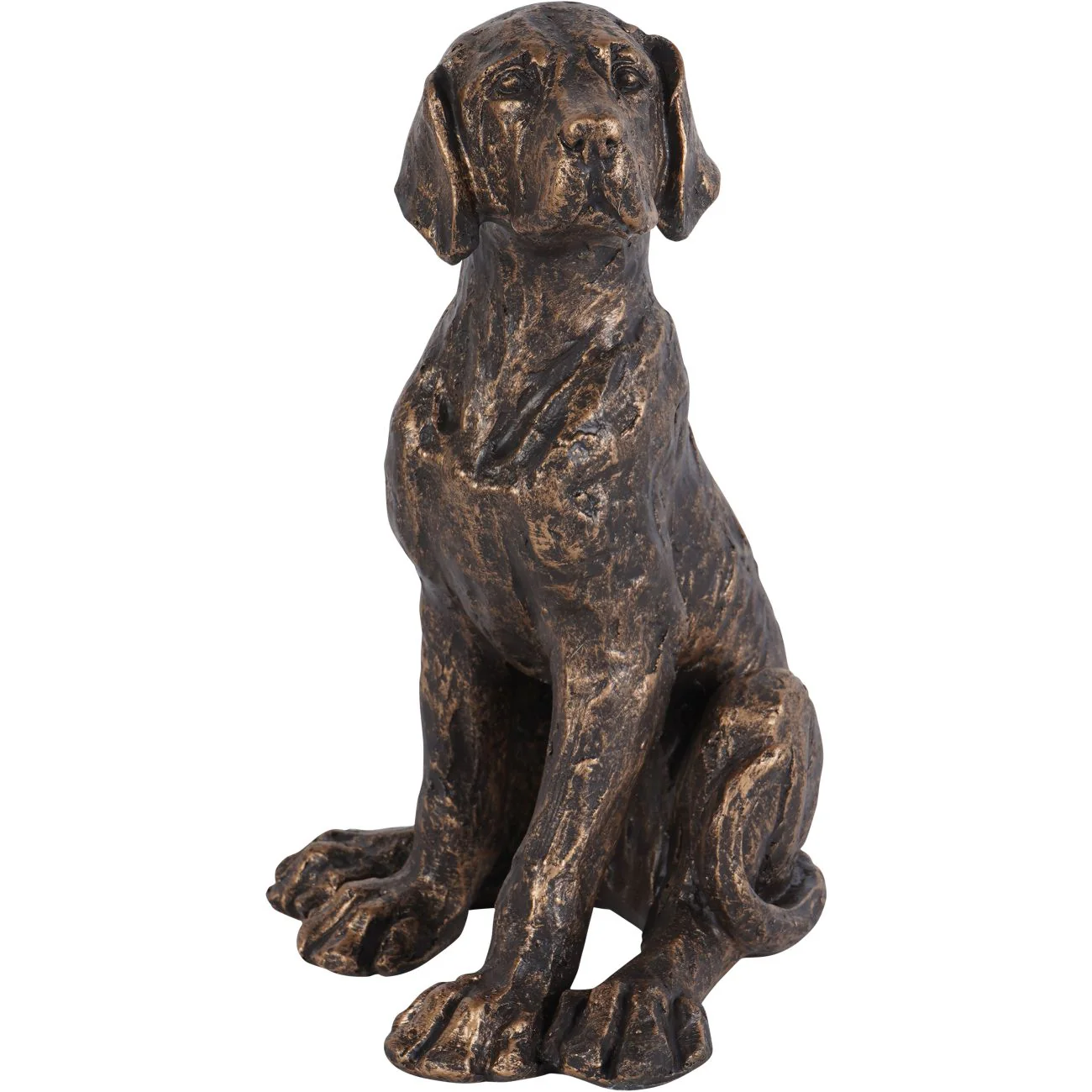 Bronze Sitting Dog Sculpture - Large/Small - Image 7