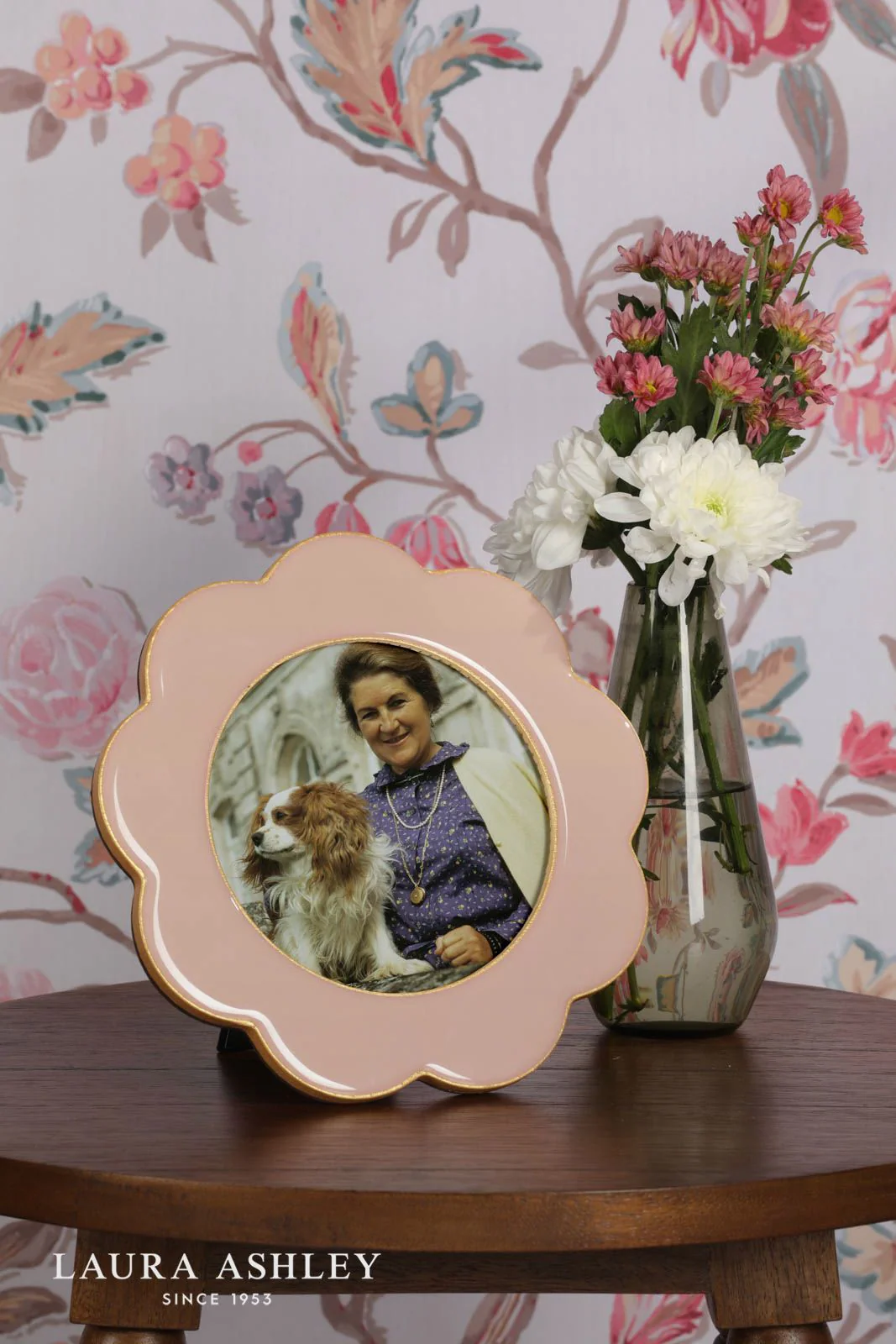 Laura Ashley Cordwell Photo Frame Pink 5" x 5" - Image 2