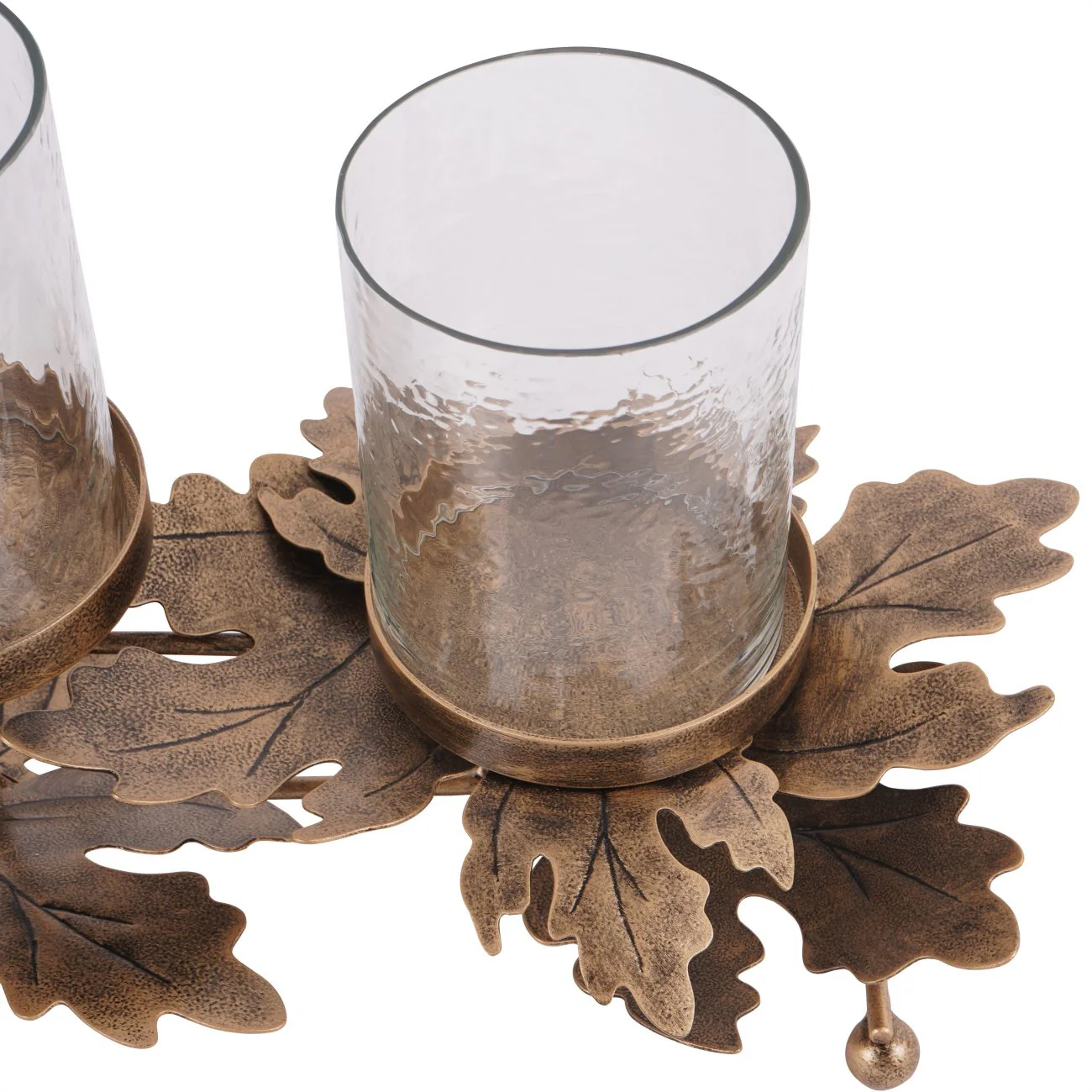 Corrina Leaf Triple Votive Candleholder - Image 3