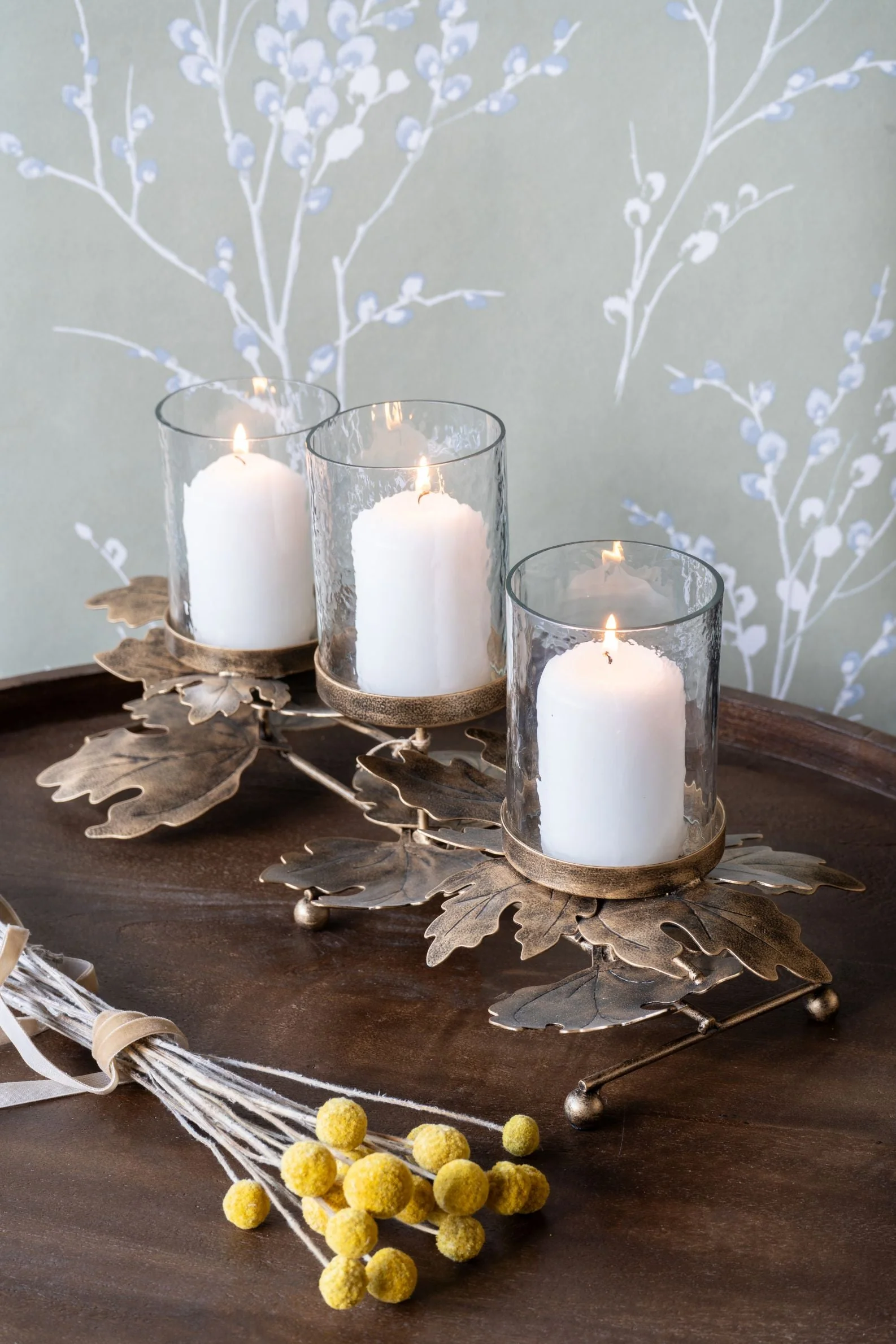 Corrina Leaf Triple Votive Candleholder - Image 6