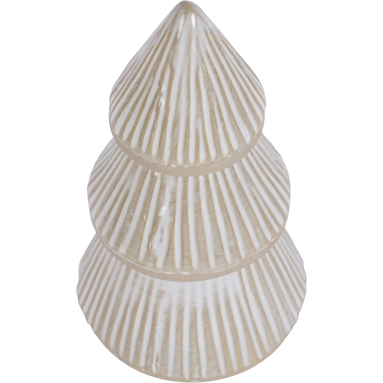 Cream Ceramic Christmas Tree Decoration - Image 2