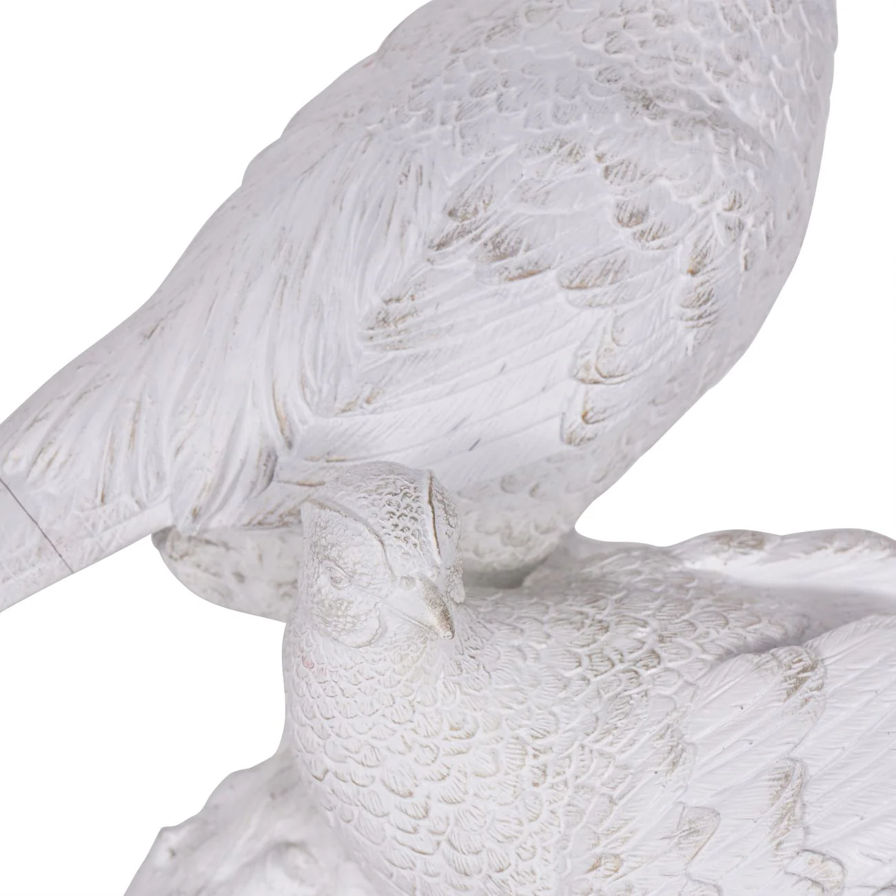 Distressed Pheasant Pair Sculpture - Image 4