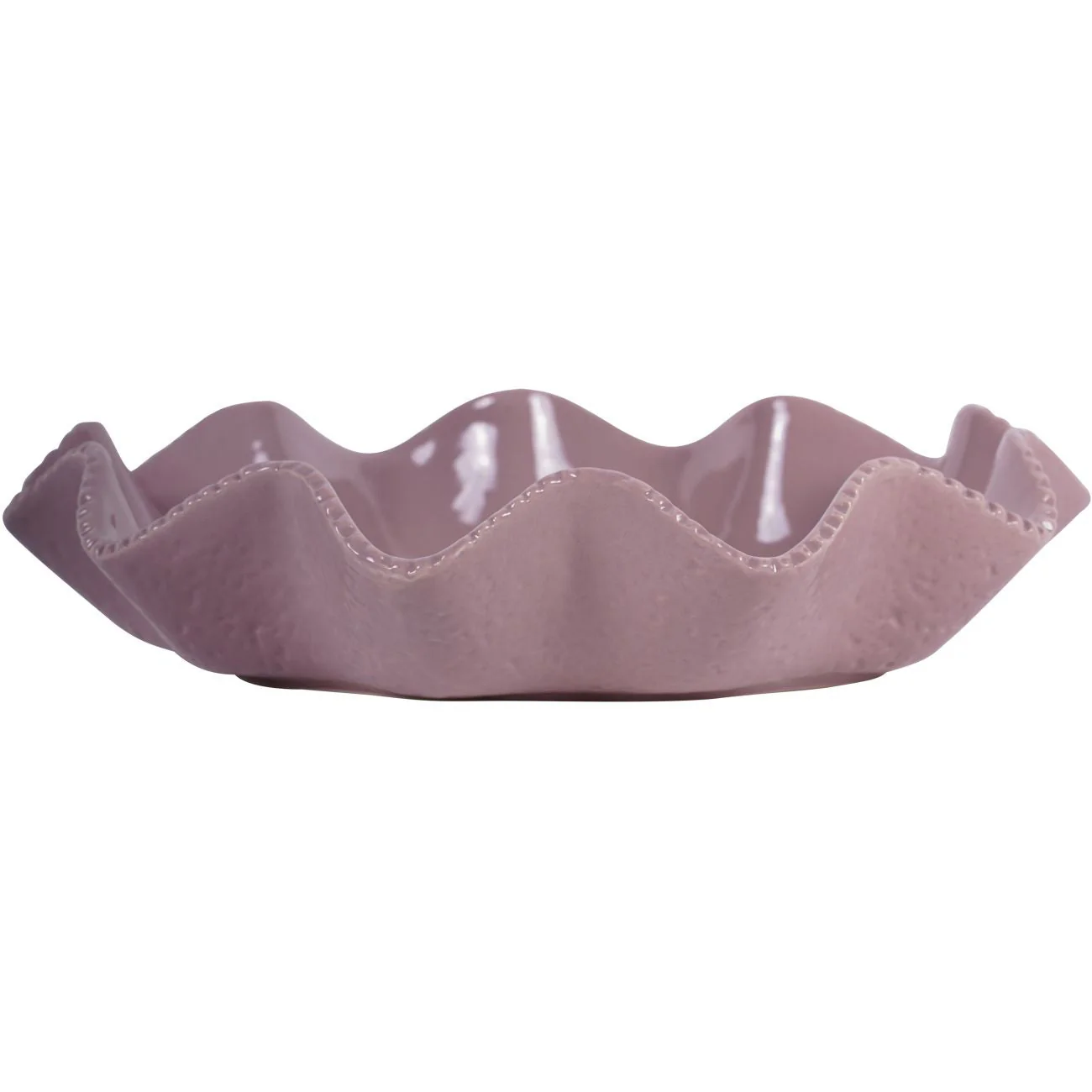 Dusky Pink Ledwell Stoneware Bowl Large - Image 2