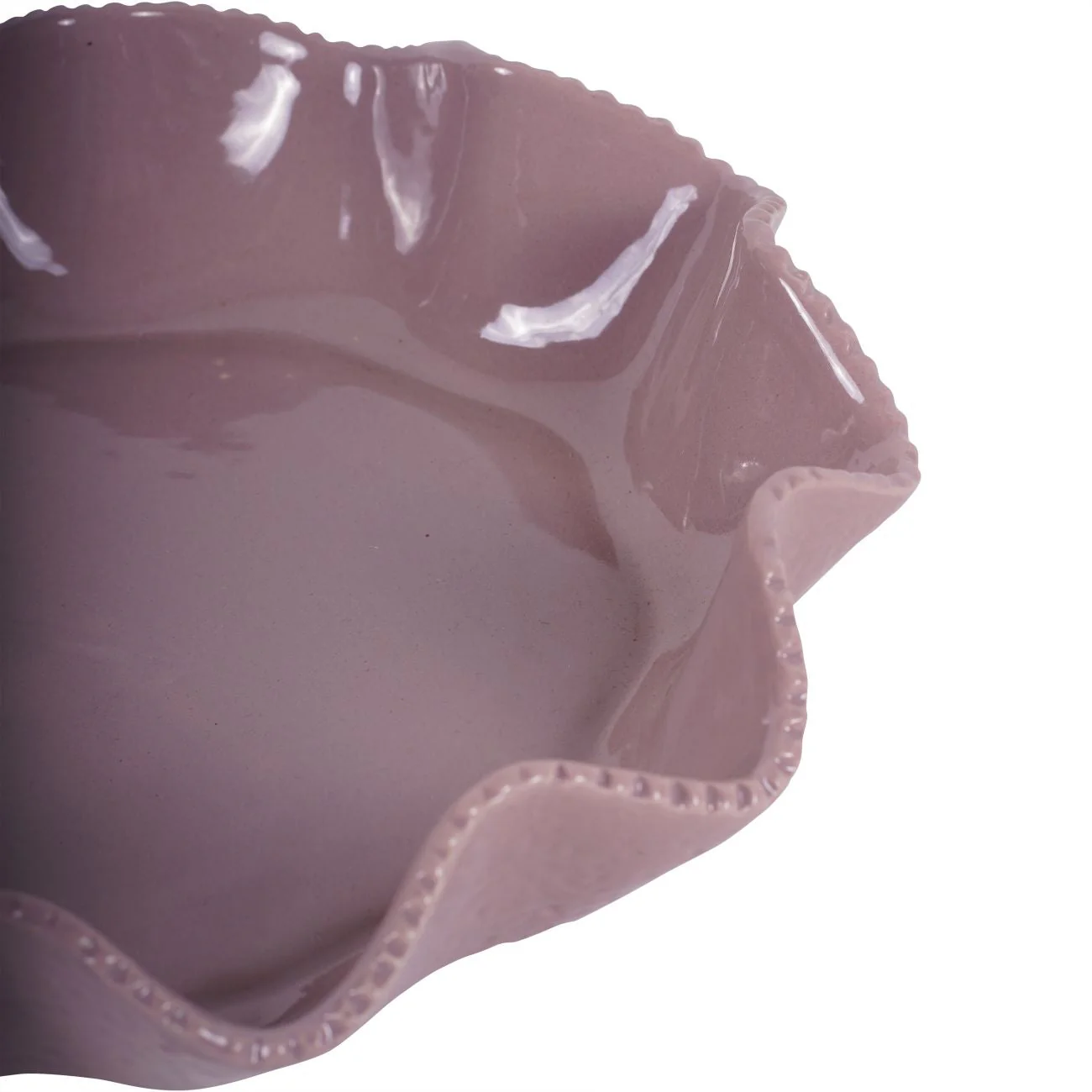 Dusky Pink Ledwell Stoneware Bowl Large - Image 5