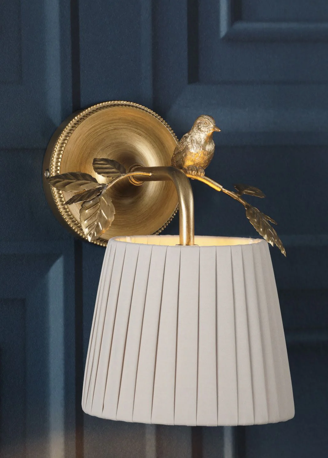 Egelton Wall Light Aged Brass With Shade - Image 4