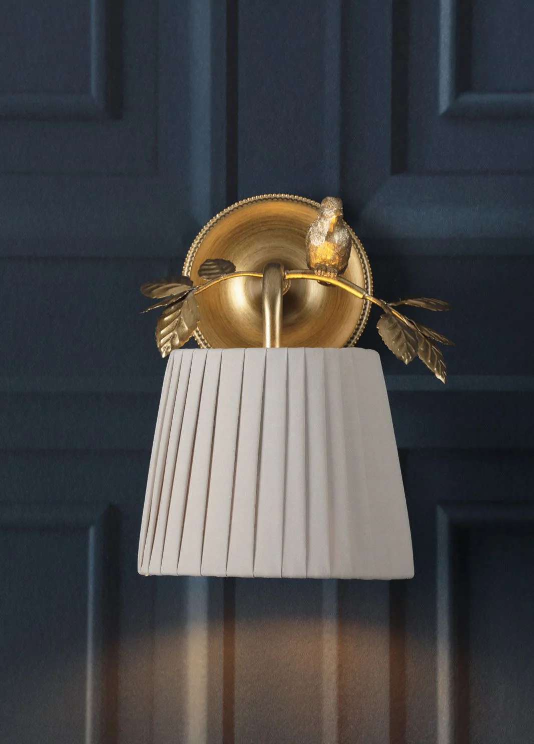 Egelton Wall Light Aged Brass With Shade - Image 6