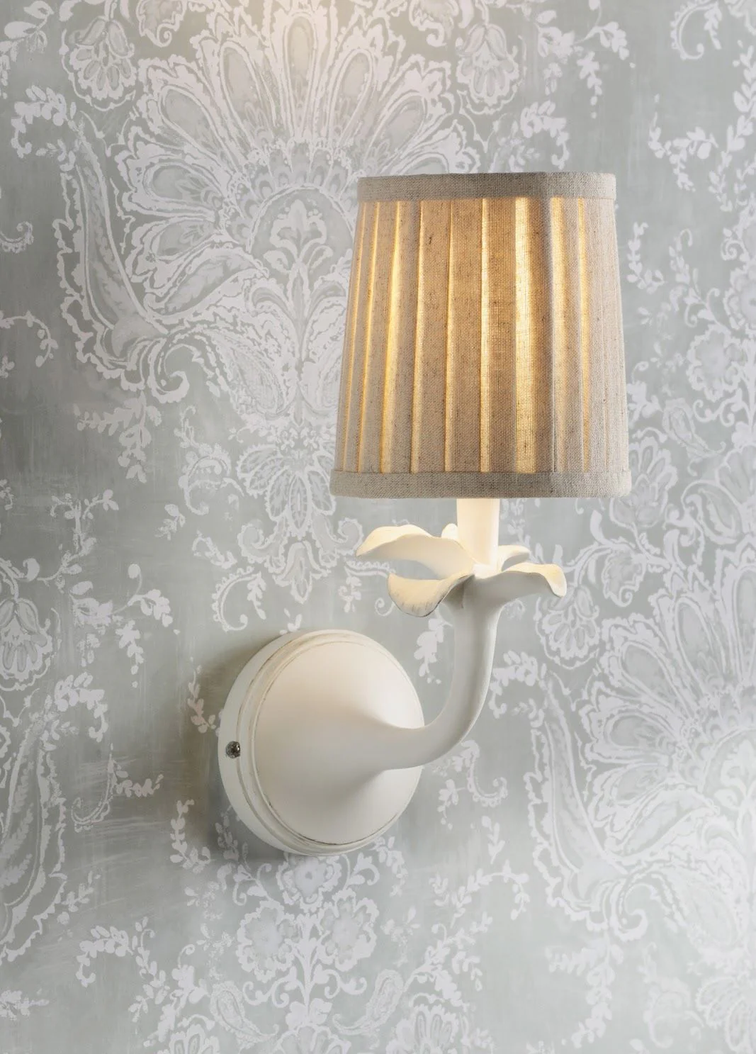 Eleni Wall Light Matt White With Shade - Image 5