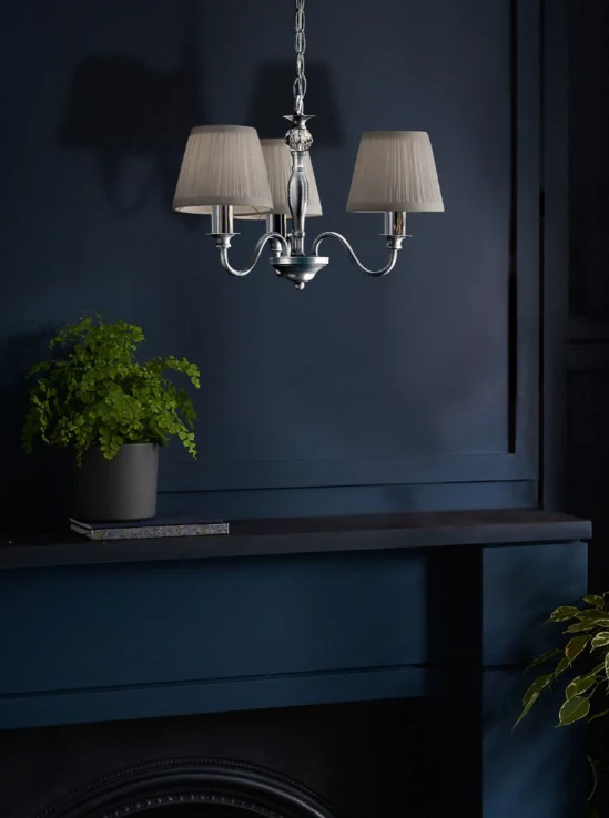 Laura Ashley Ellis 3lt Pendant- Various Finishes - Image 8