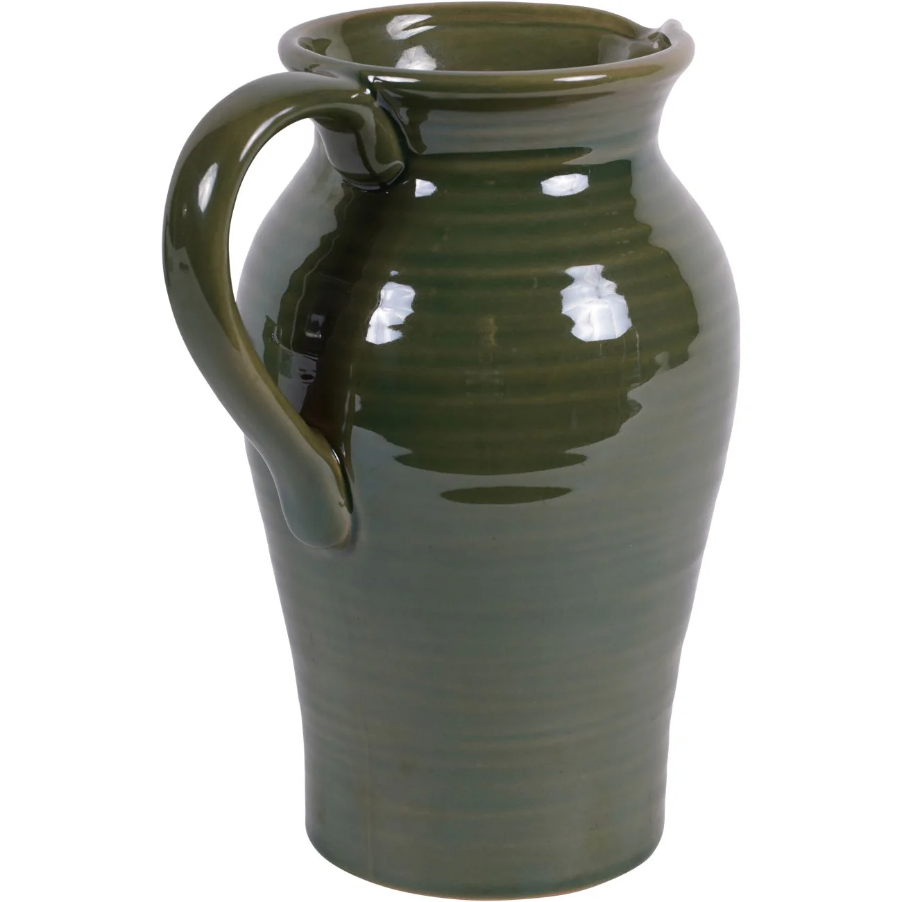 Green Harriston Stoneware Handle Jug - Image 3