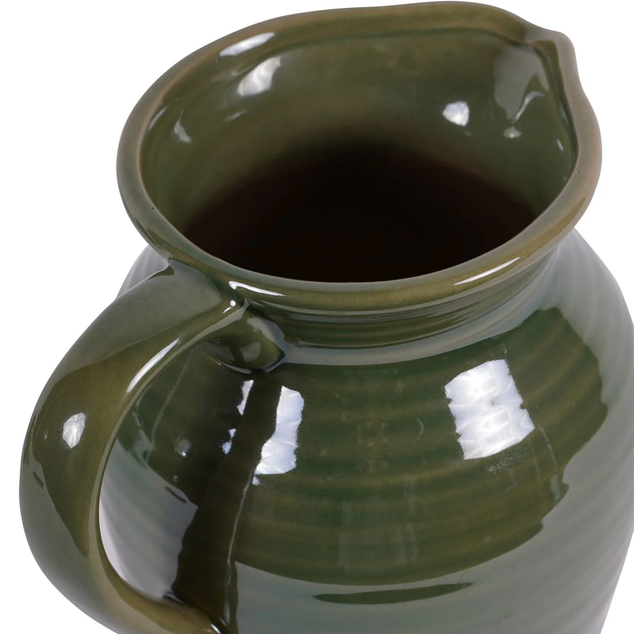Green Harriston Stoneware Handle Jug - Image 4