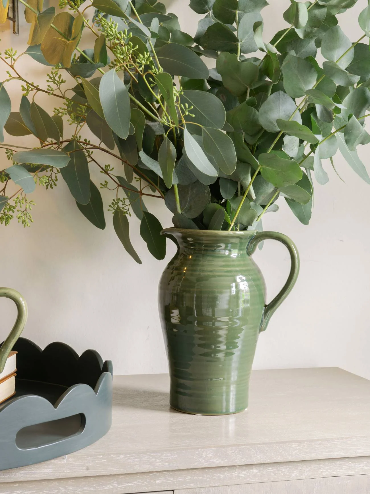 Green Harriston Stoneware Handle Jug - Image 5