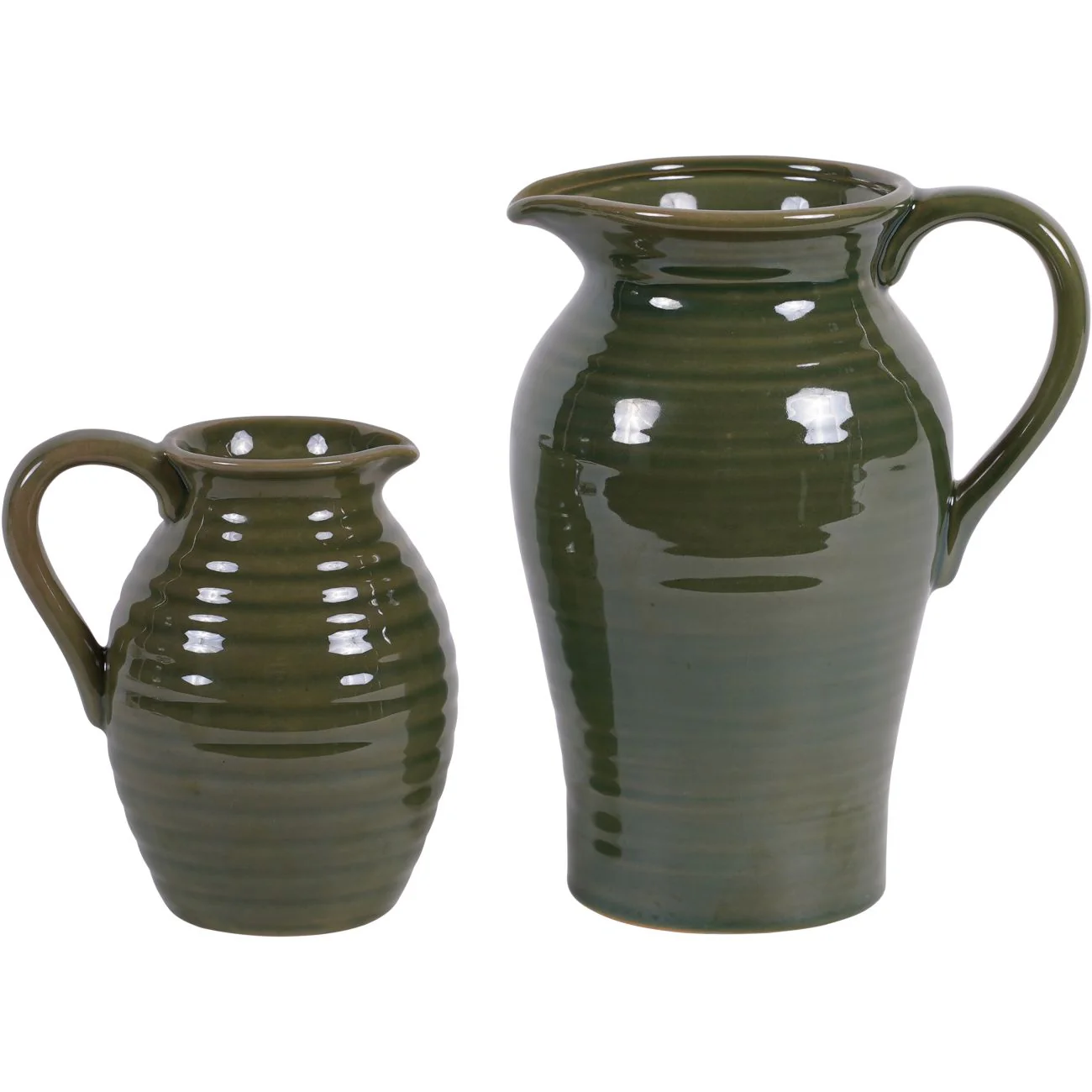 Green Harriston Stoneware Handle Jug - Image 7