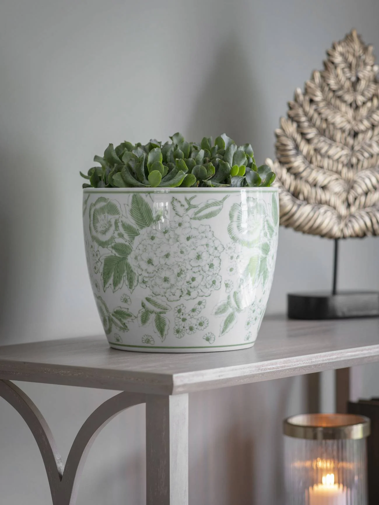 Green Porcelain Planter Medium - Image 6