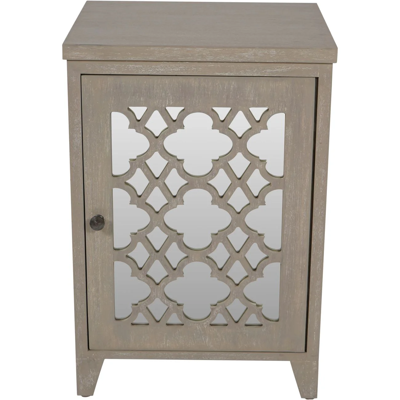 Grey Greystead Wooden Mirrored One Door Chest - Image 3