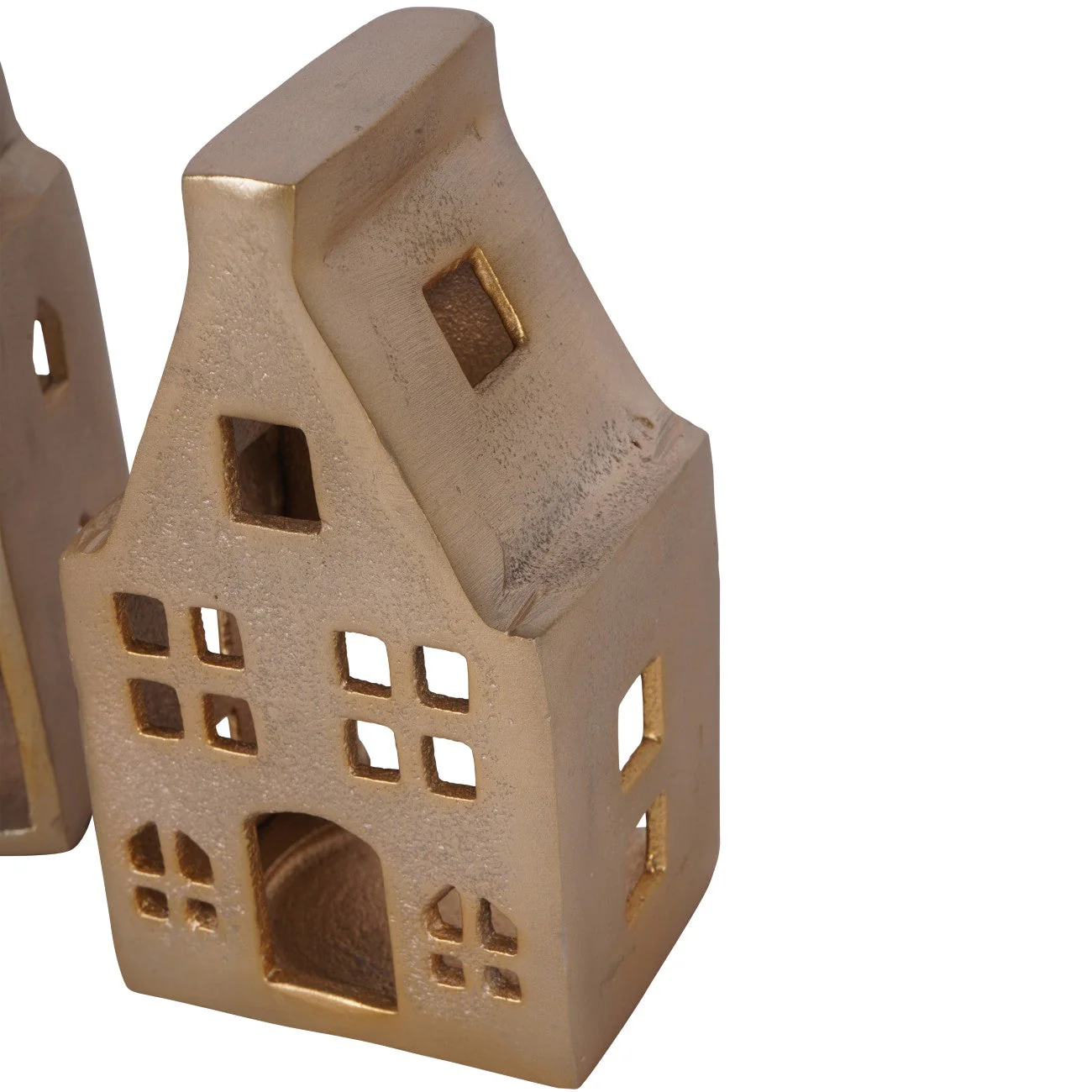 Hand Crafted House's Set of 3 - Gold/Silver - Image 4