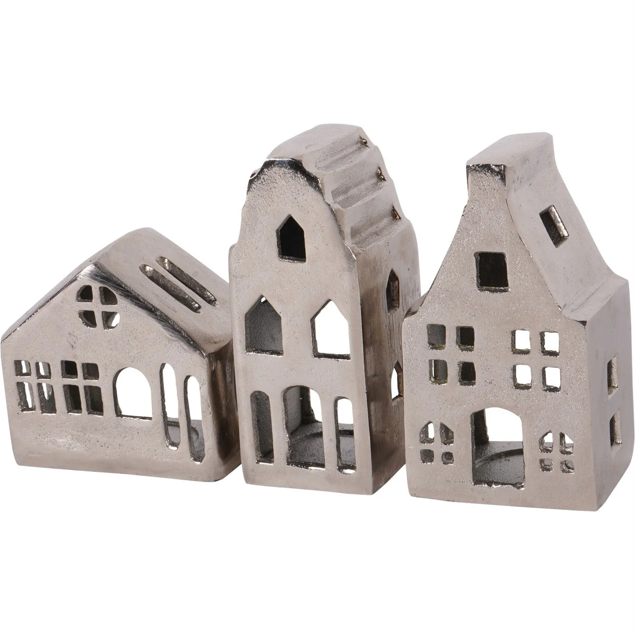 Hand Crafted House's Set of 3 - Gold/Silver - Image 6