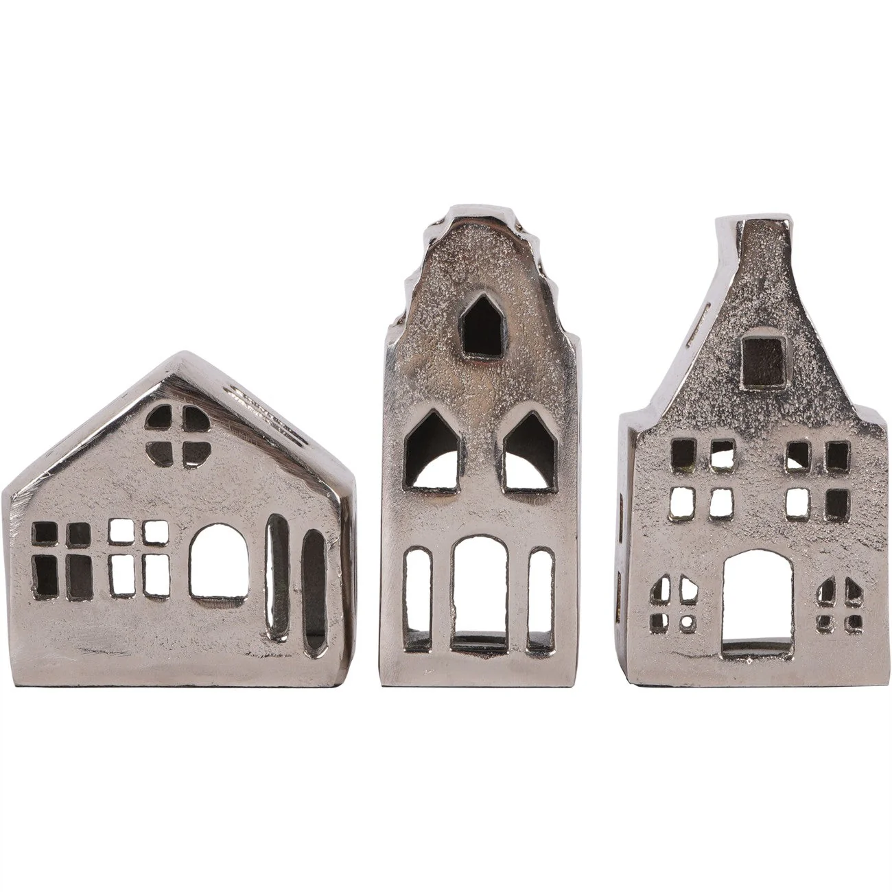 Hand Crafted House's Set of 3 - Gold/Silver - Image 7