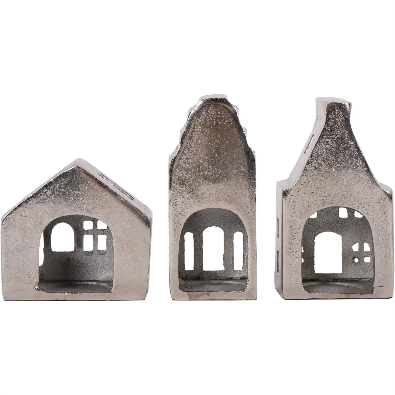 Hand Crafted House's Set of 3 - Gold/Silver - Image 8
