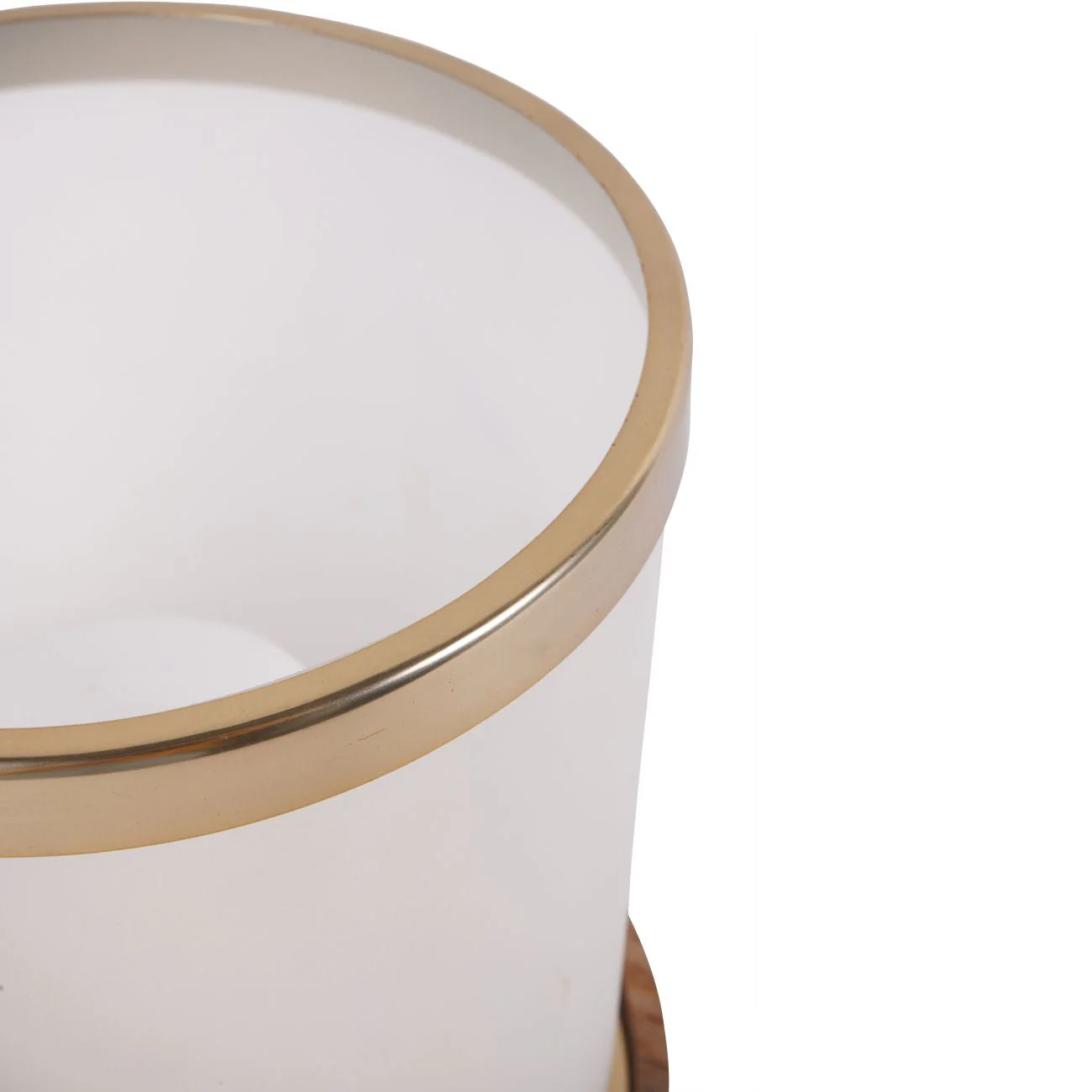 Large Frosted Glass Hurricane - Image 4