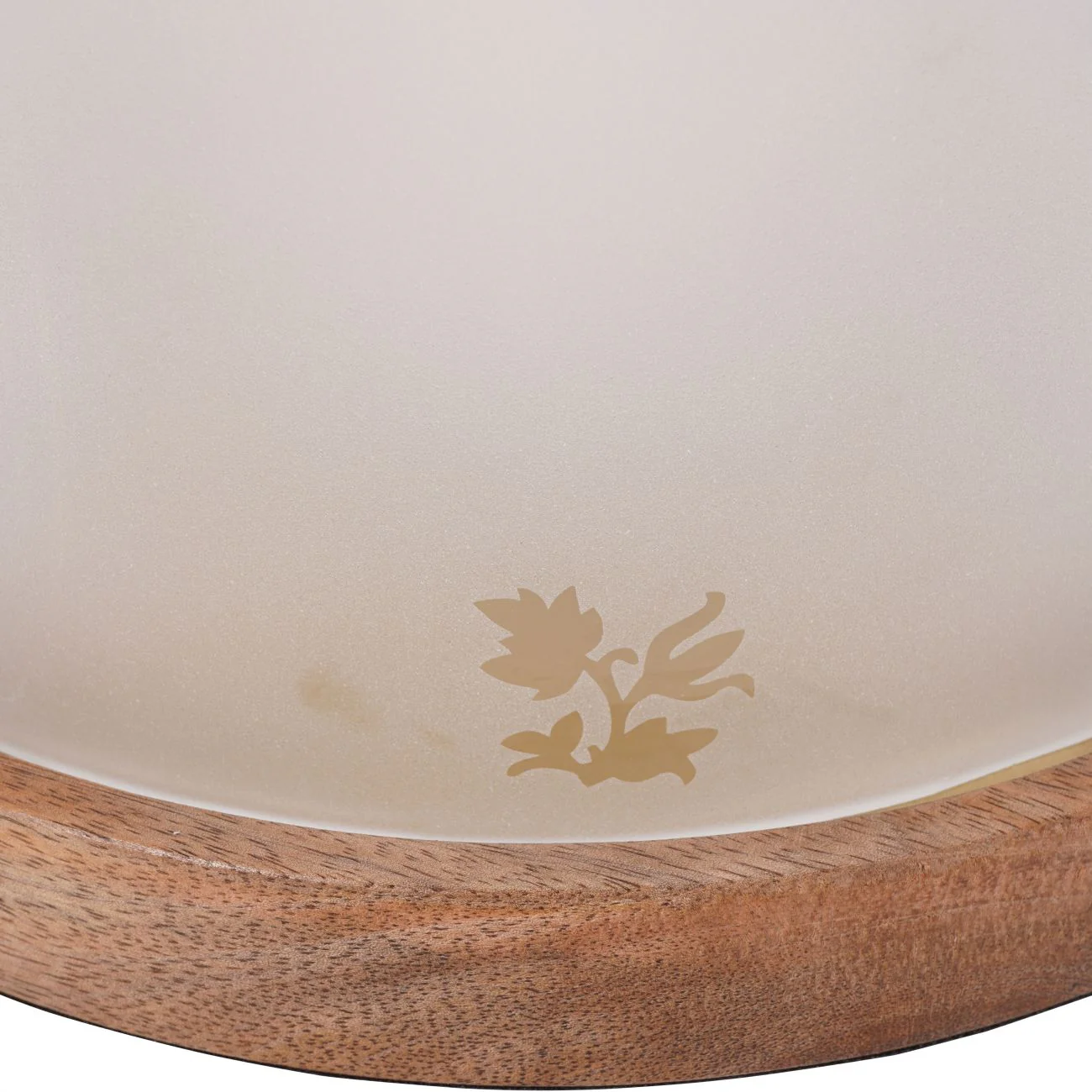 Large Frosted Glass Hurricane - Image 5