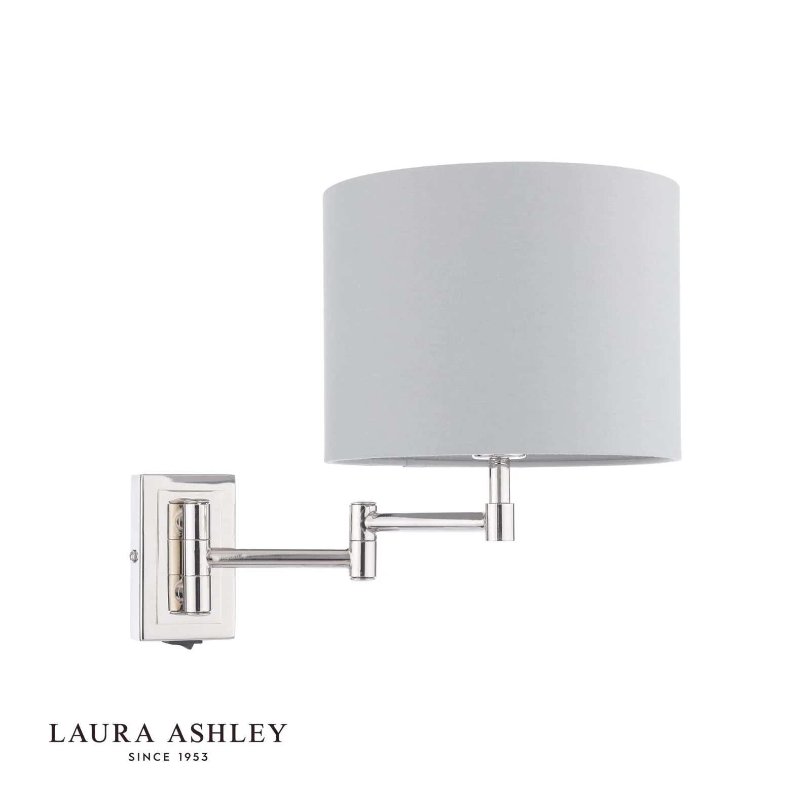 Marlowe Wall Light Polished Nickel With Shade - Image 2
