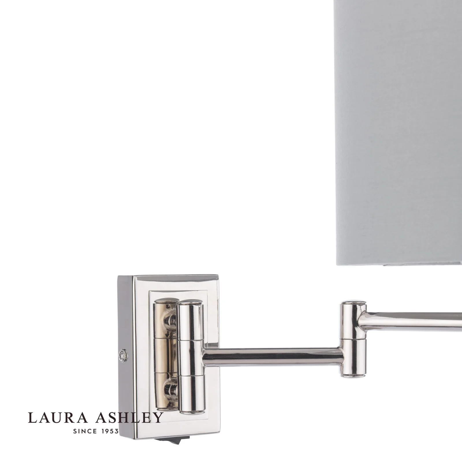 Marlowe Wall Light Polished Nickel With Shade - Image 3