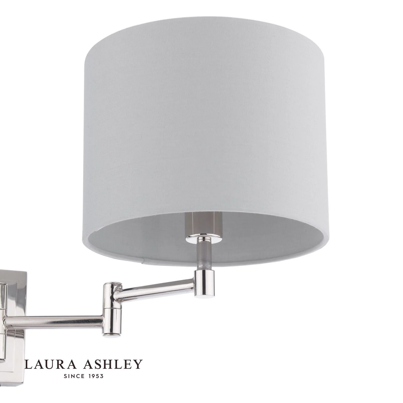 Marlowe Wall Light Polished Nickel With Shade - Image 4