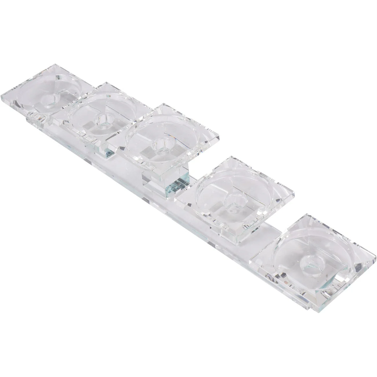 Morcott Glass 5 Head Pillar Holder - Image 2