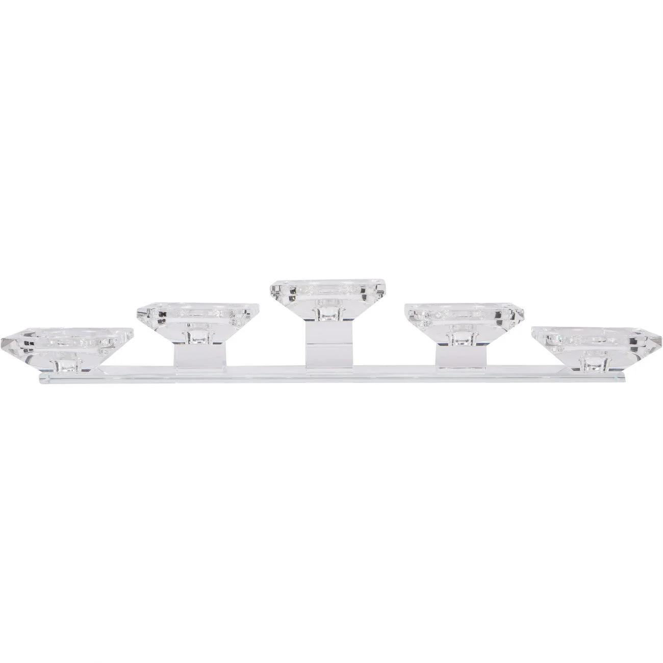 Morcott Glass 5 Head Pillar Holder - Image 3