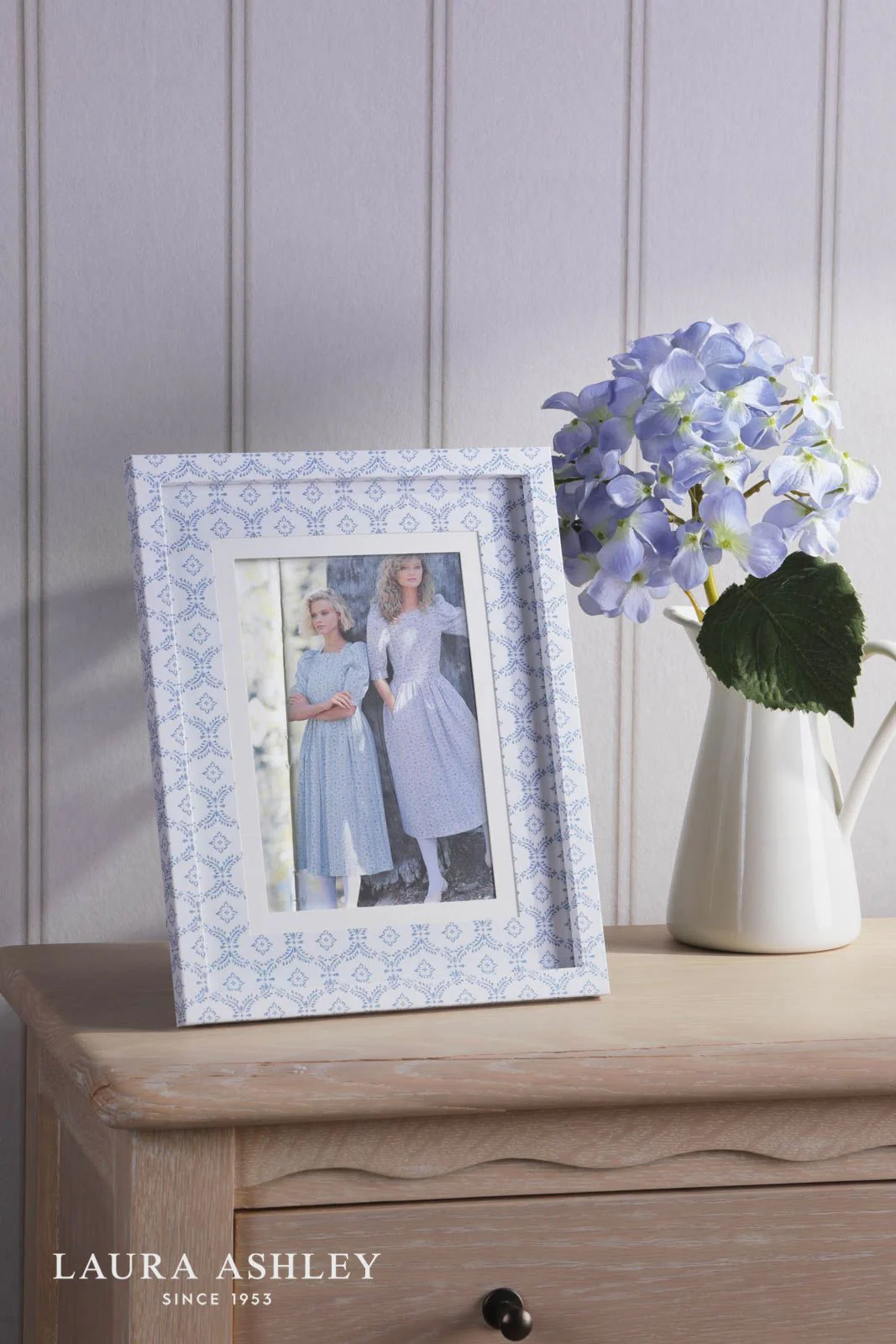 Laura Ashley Norton Photo Frame Blue 5" x 7" - Image 2