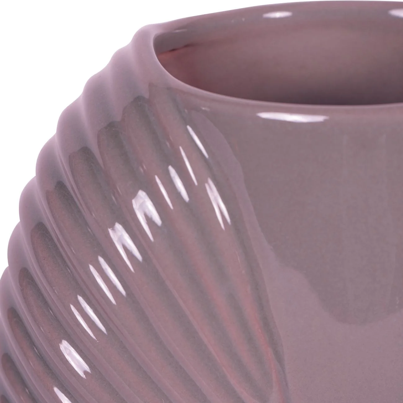Pink Harriston Stoneware Conche Vase - Image 4