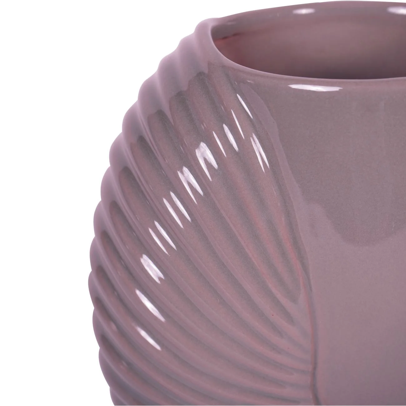 Pink Harriston Stoneware Conche Vase - Image 5