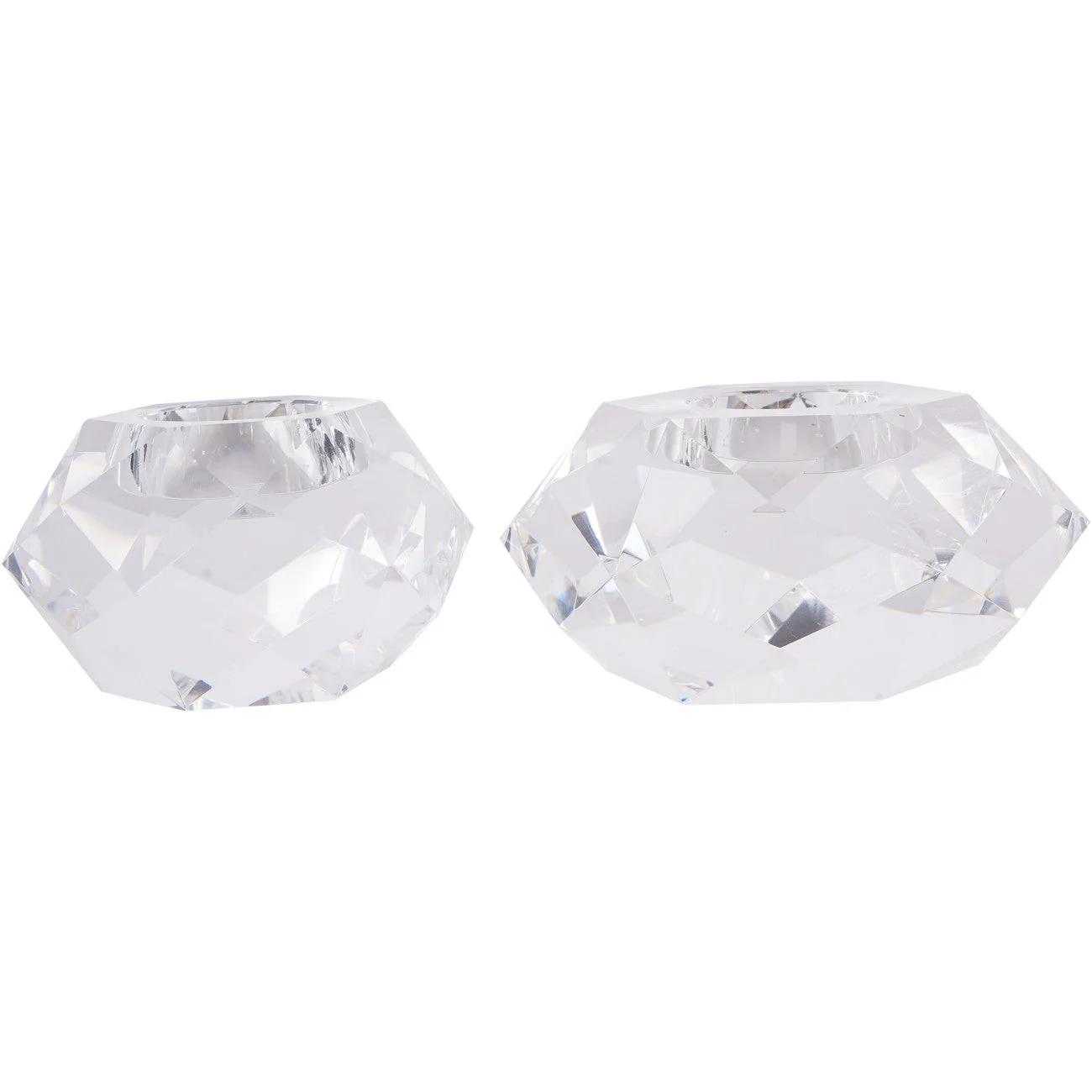 Set of 2 Morcott Glass Tealight Holder - Image 2