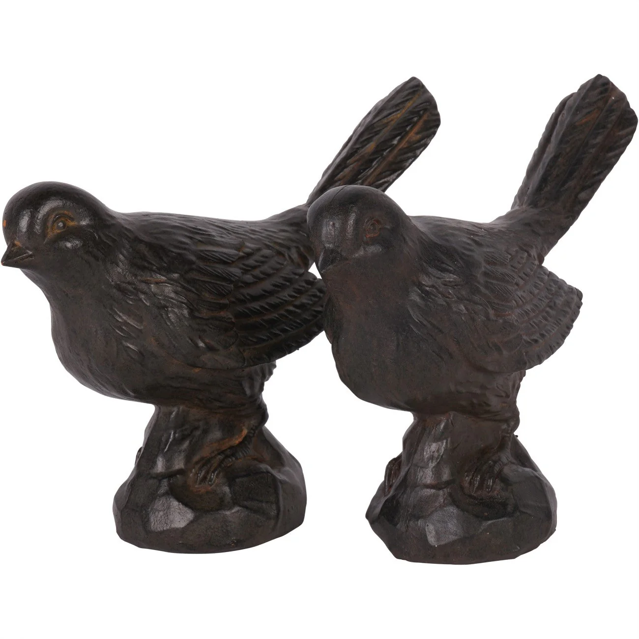 Set of 2 Resin Sitting Bird - Image 3