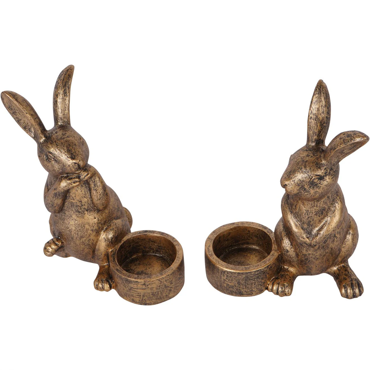 Set of Two Rabbit Tealight Holders - Image 2