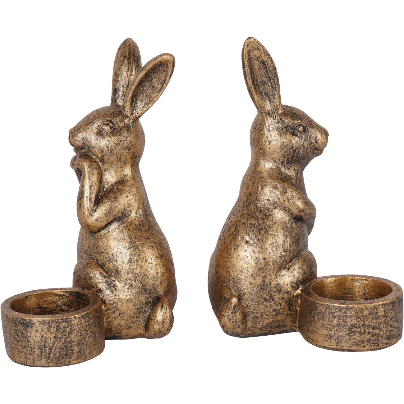 Set of Two Rabbit Tealight Holders - Image 3