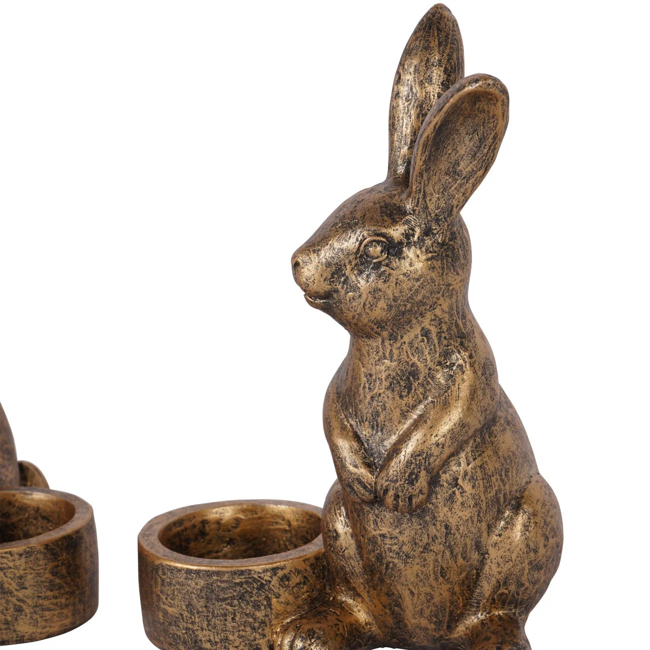Set of Two Rabbit Tealight Holders - Image 4