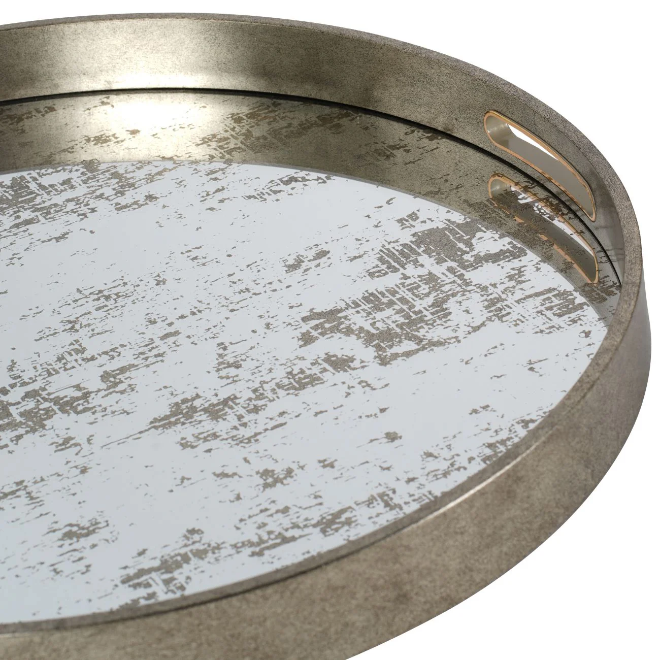 Silver Set of Two Whinfell Mirrored Trays - Image 4