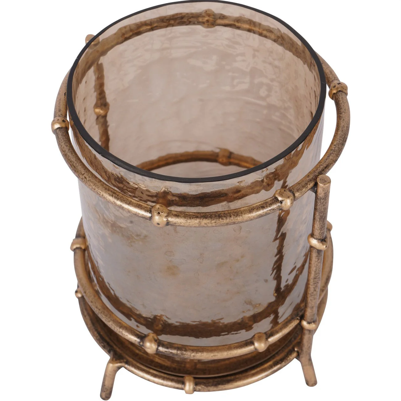 Small Astaire Bamboo Table Hurricane - Image 3