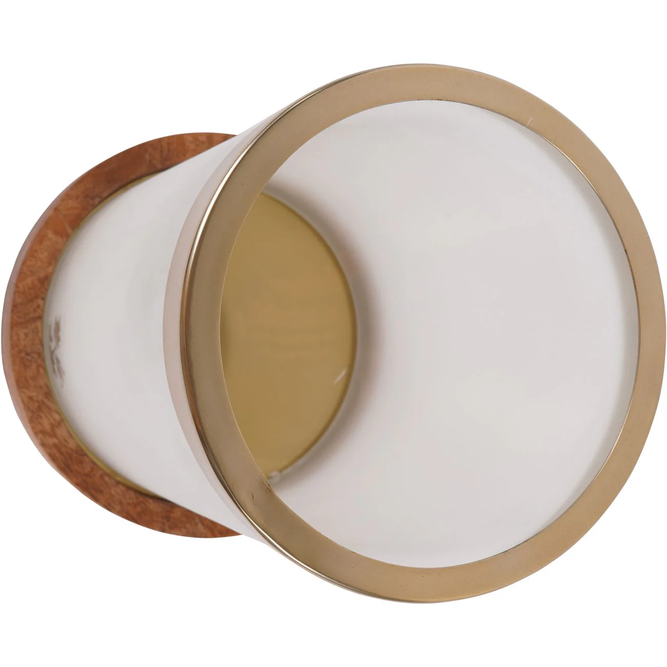 Small Frosted Glass Hurricane - Image 3