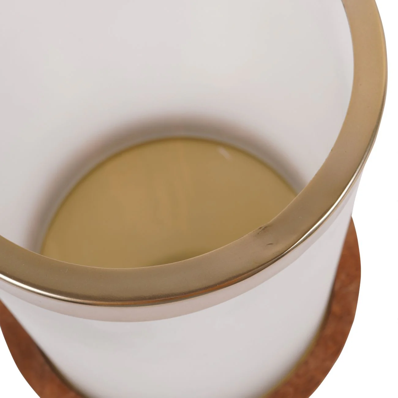 Small Frosted Glass Hurricane - Image 4