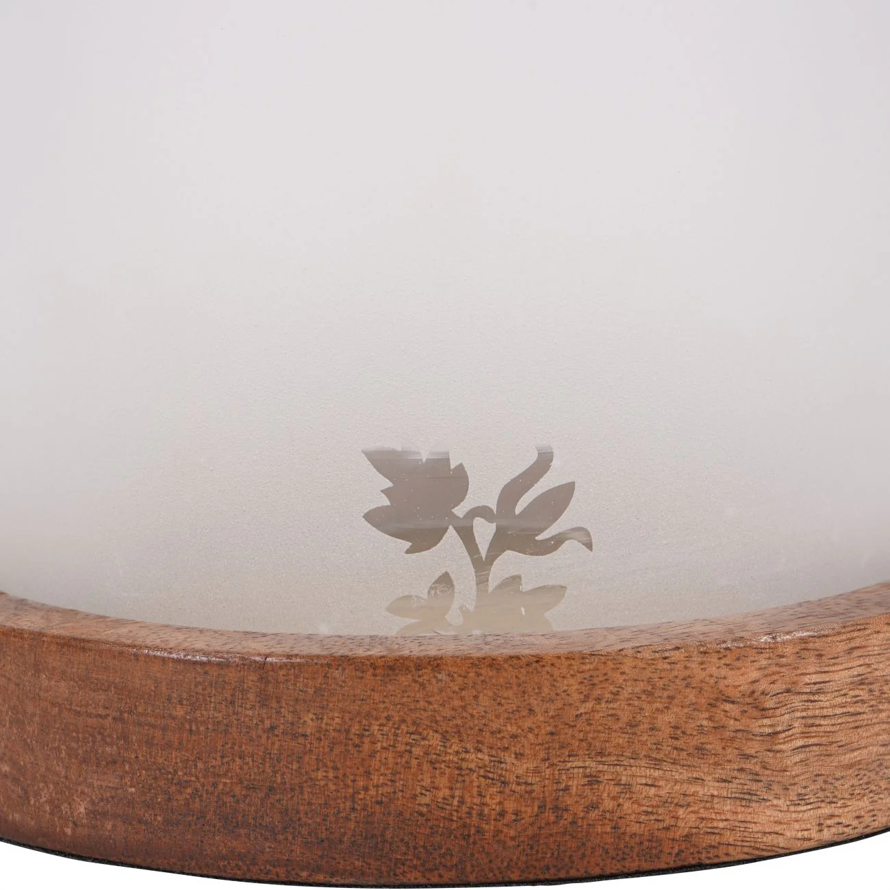 Small Frosted Glass Hurricane - Image 5