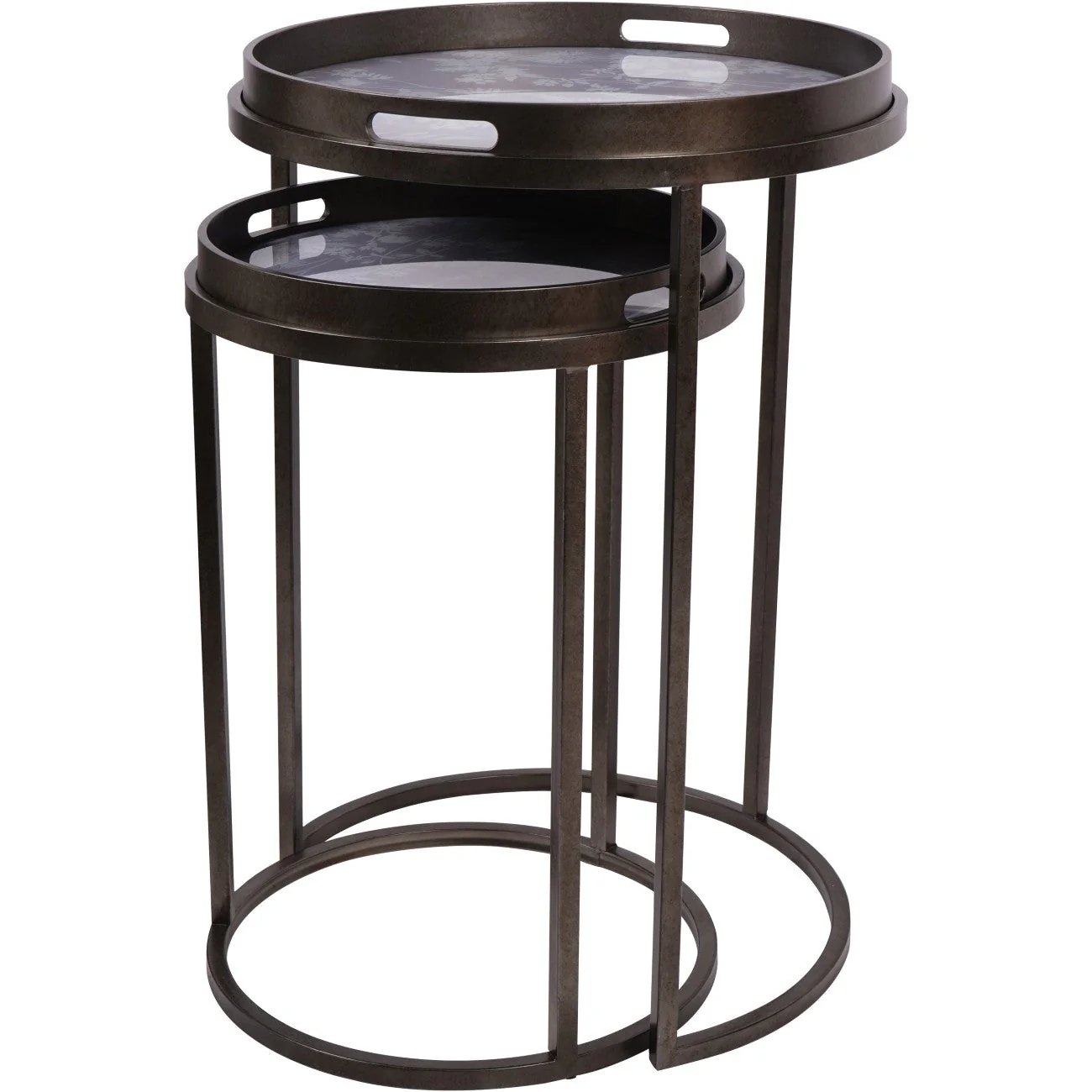 Tidworth Set of 2 Side Tray Tables - Image 3