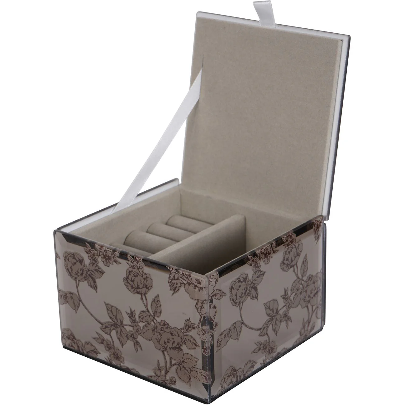 Truffle Pollington Roses Mirrored Printed Jewellery Box  - Various Sizes - Image 18