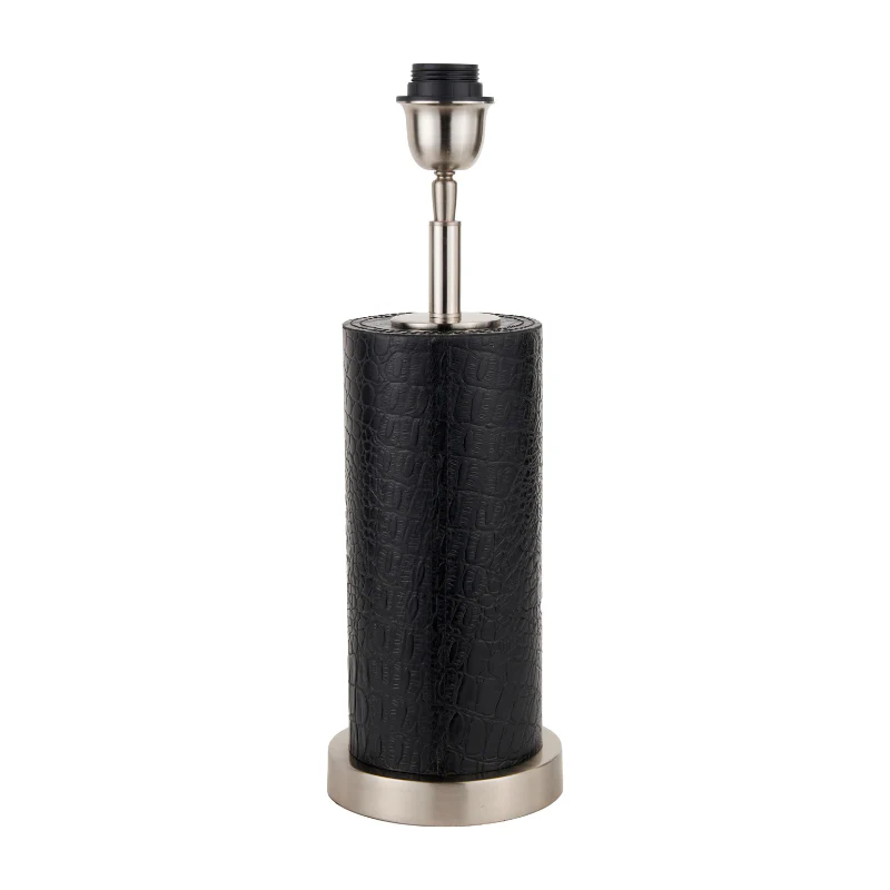 Laurence Crocodile Leather Table Lamp  - Base Only - Image 2