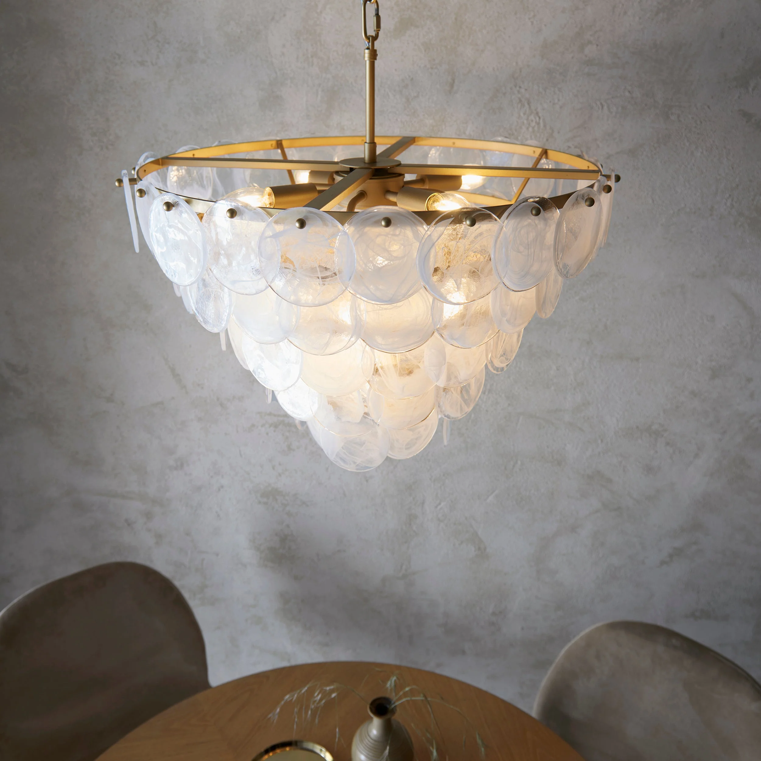 Laurita 9Lt Centre Ceiling Light - Antique Gold - Image 5
