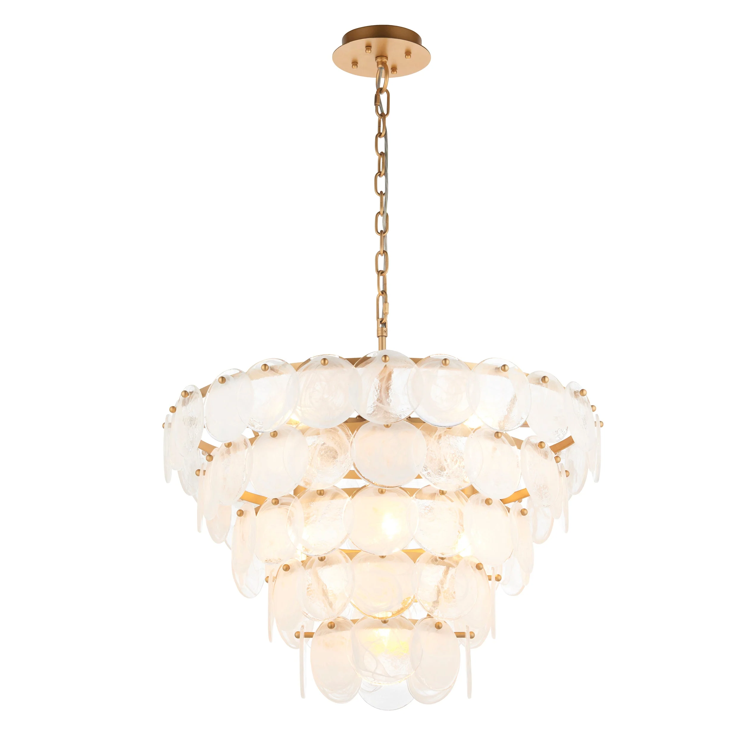 Laurita 9Lt Centre Ceiling Light - Antique Gold - Image 8