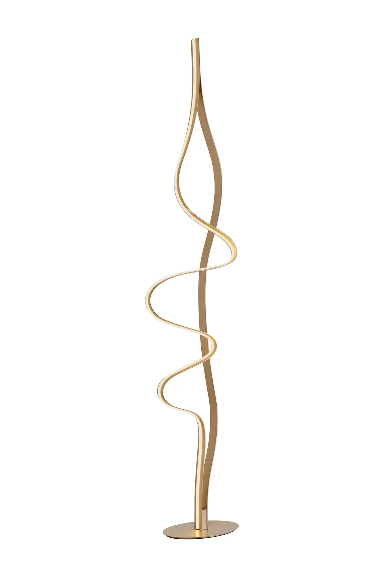 Lavelle TRIAC LED Floor Lamp - Grey/Gold - Image 6